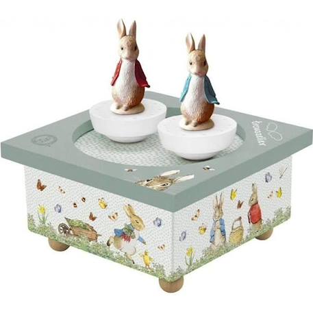 Boîte à Musique Dancing Peter Rabbit - Trousselier - Magnétique - Vert - Bébé - A partir de 3 mois VERT 1 - vertbaudet enfant 
