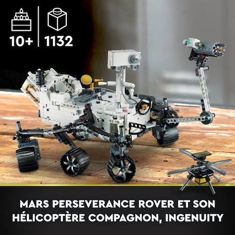 LEGO® Technic 42158 NASA Mars Rover Perseverance, Jouet Découverte de l'Espace, avec AR App BLANC 3 - vertbaudet enfant 