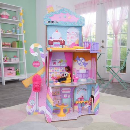 KidKraft - Maison de poupées/château Candy Castle en bois avec 28 accessoires inclus ROSE 2 - vertbaudet enfant 