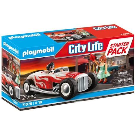PLAYMOBIL - City Life - Voiture vintage avec couple - Classic Car 50's BLEU 1 - vertbaudet enfant 