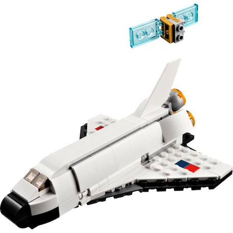 LEGO® Creator 3-en-1 31134 La Navette Spatiale, Jouet Figurine Astronaute avec Vaisseau, Enfants 6 Ans BLANC 2 - vertbaudet enfant 