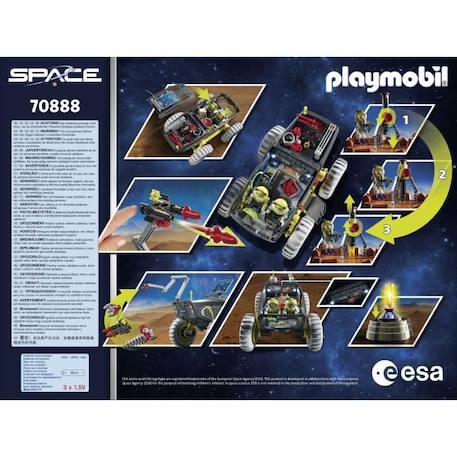 PLAYMOBIL - 70888 - Space - Unité mobile spatiale avec astronautes et navette GRIS 5 - vertbaudet enfant 