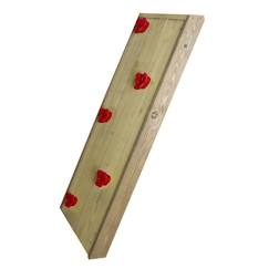 -Mur d'escalade en bois AXI - Accessoire / Extension Aire de Jeux pour Enfant - Couleur Beige