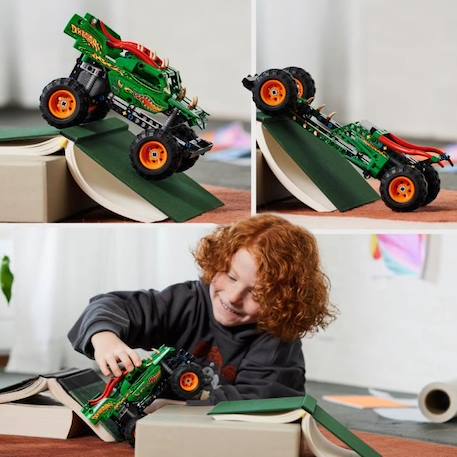 LEGO® Technic 42149 Monster Jam Dragon, 2-en-1, Monster Truck Jouet, Voiture de Course BLANC 6 - vertbaudet enfant 