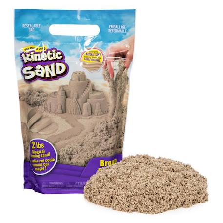 Kinetic Sand - Recharge de Sable Naturel - 907g - Pour Enfants dès 3 ans - SPIN MASTER BLANC 1 - vertbaudet enfant 