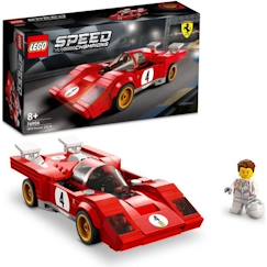 Jouet-Jeux d'imagination-LEGO® 76906 Speed Champions 1970 Ferrari 512 M Modèle Réduit de Voiture de Course, Jouet de Construction pour Enfants