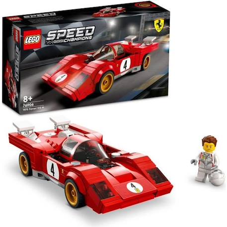 LEGO® 76906 Speed Champions 1970 Ferrari 512 M Modèle Réduit de Voiture de Course, Jouet de Construction pour Enfants ROUGE 1 - vertbaudet enfant 