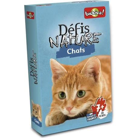 Jeu de questions-réponses BIOVIVA Défis Nature - Chats pour enfants à partir de 7 ans NOIR 1 - vertbaudet enfant 