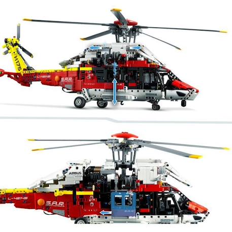 LEGO 42145 Technic L’Hélicoptère de Secours Airbus H175, Jouet Hélicoptère, Maquette Éducative, Modélisme, Enfants Dès 11 Ans ROUGE 3 - vertbaudet enfant 