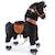PonyCycle - Cheval à monter noir à roues avec frein NOIR 1 - vertbaudet enfant 