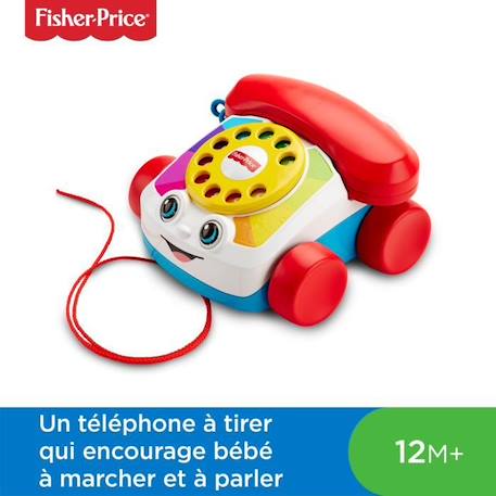 Fisher-Price - Le Téléphone Animé - Jouet d'éveil  - 12 mois et + ROUGE 2 - vertbaudet enfant 