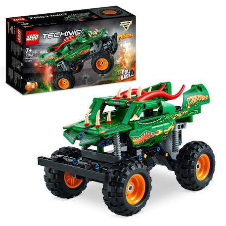 LEGO® Technic 42149 Monster Jam Dragon, 2-en-1, Monster Truck Jouet, Voiture de Course BLANC 1 - vertbaudet enfant 