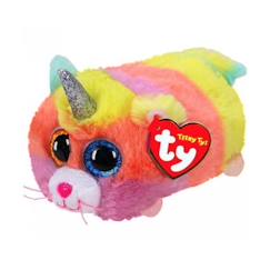 -Peluche Ty Teeny Tys Small Heather le Chat - TY - Plush - 10 cm de haut - Rouge - Noir