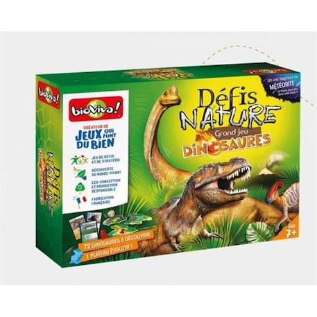Bioviva - Défis Nature Grand jeu Dinosaures JAUNE 1 - vertbaudet enfant 