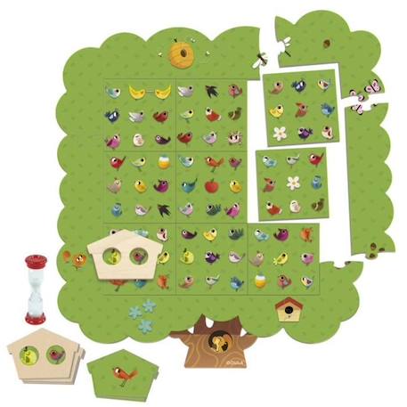 Jeu éducatif pour enfants - Goula - Birds Tree - Observation dès 3 ans - Multicolore - Jeu de plateau BLANC 3 - vertbaudet enfant 