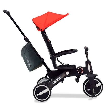 Asalvo - Tricycle Discovery - rouge BLANC 3 - vertbaudet enfant 