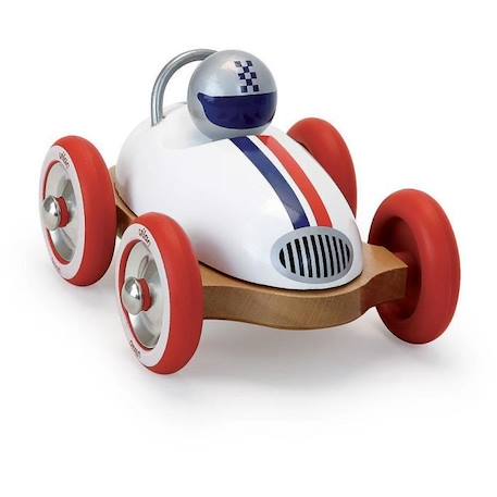 Voiture en bois Roadster vintage blanc - Vilac - 13 cm - Fabriquée en France BLANC 1 - vertbaudet enfant 