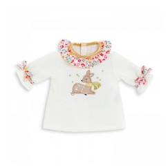 Jouet-Poupons et poupées-Robe Hiver en Fleurs - Corolle - pour poupée Ma Corolle - Blanc Jaune - Enfant à partir de 3 ans