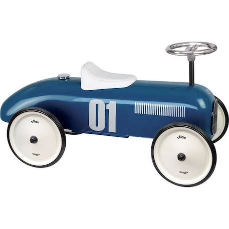 Porteur voiture vintage bleu pétrole - Vilac - 4 roues - A partir de 18 mois BLEU 1 - vertbaudet enfant 
