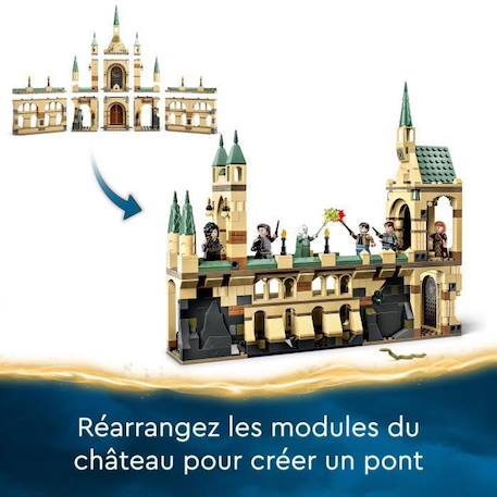 LEGO® Harry Potter 76415 La Bataille de Poudlard, Jouet de Château avec Minifigurine Voldemort BEIGE 3 - vertbaudet enfant 