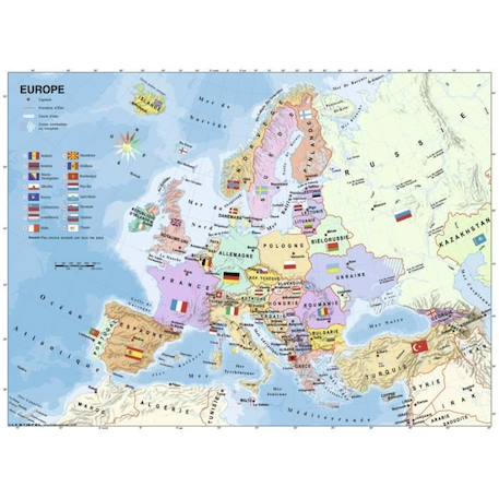 Ravensburger - Puzzle 200 pièces XXL - Carte d'Europe - Mixte - A partir de 8 ans VERT 2 - vertbaudet enfant 