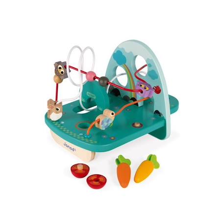 Looping lapin & cie en bois - JANOD - Dès 18 mois - Multicolore - Intérieur VERT 1 - vertbaudet enfant 