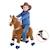 PonyCycle - Cheval à monter enfant brun frein sons, grand modèle MARRON 1 - vertbaudet enfant 