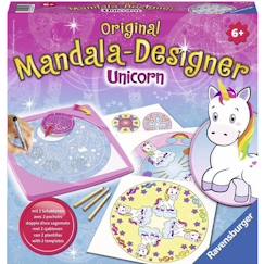 -Ravensburger Mandala Design Licorne - Loisirs créatifs pour enfants dès 6 ans