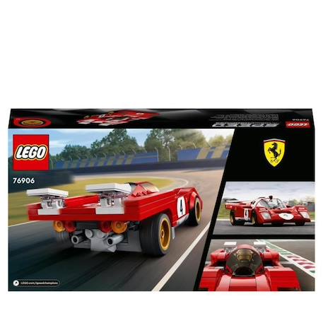 LEGO® 76906 Speed Champions 1970 Ferrari 512 M Modèle Réduit de Voiture de Course, Jouet de Construction pour Enfants ROUGE 6 - vertbaudet enfant 