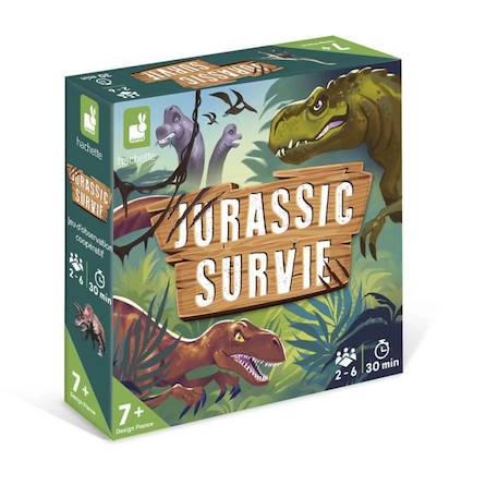 Jeux de Société - JANOD - Jurassic Survie - Jeu Coopératif - Dès 7 ans ROUGE 4 - vertbaudet enfant 