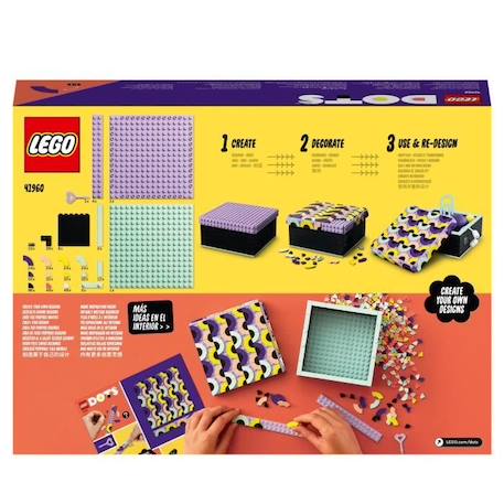 LEGO® 41960 DOTS La Grande Boîte, Activité Manuelle pour Créer un Espace de Rangement pour Chambre d'Enfants, dès 6 ans VIOLET 6 - vertbaudet enfant 
