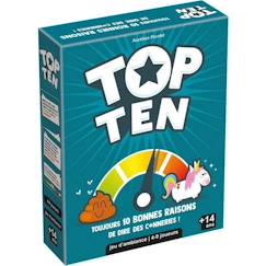 -Jeu de société Top Ten - Cocktail Games - 4 à 9 joueurs - 30 min - À partir de 14 ans