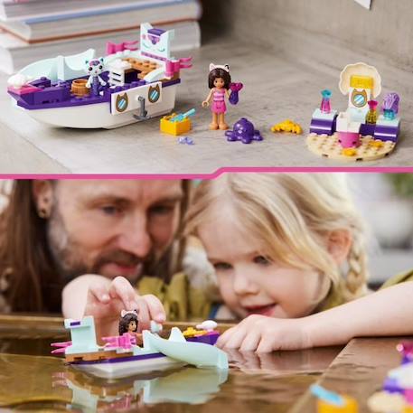 LEGO® Gabby et la Maison Magique 10786 Le Bateau et le Spa de Gabby et Marine, Jouet avec Figurines BLANC 5 - vertbaudet enfant 