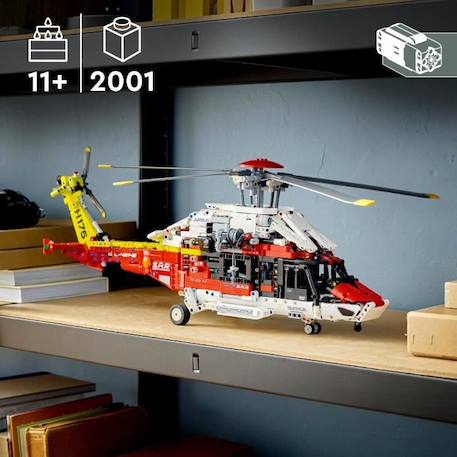 LEGO 42145 Technic L’Hélicoptère de Secours Airbus H175, Jouet Hélicoptère, Maquette Éducative, Modélisme, Enfants Dès 11 Ans ROUGE 2 - vertbaudet enfant 