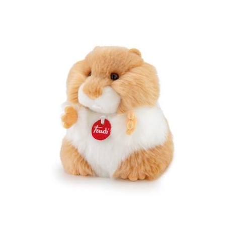 Peluche - TRUDI - Fluffy Hamster - Blanc et Marron Clair - 16X20X20cm BLANC 1 - vertbaudet enfant 