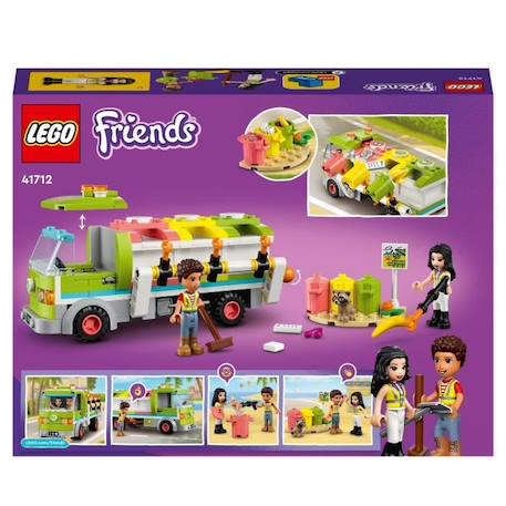 LEGO® Friends 41712 Le Camion de Recyclage, Jouet Éducatif, avec Mini-poupée Emma VERT 6 - vertbaudet enfant 