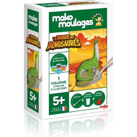 Mako Moulages - Diplodocus - Kit de moulage et de peinture - Pour enfants dès 5 ans BLEU 1 - vertbaudet enfant 