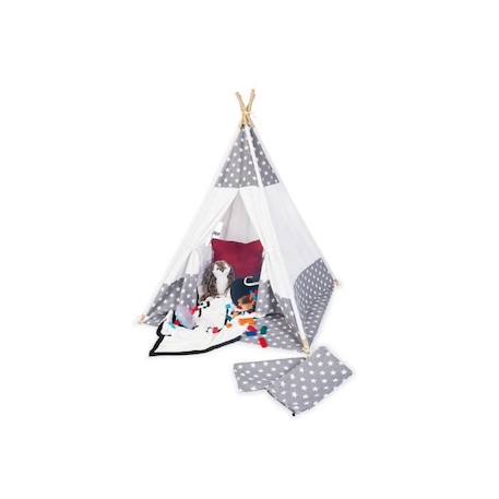 Tente Tipi Jakara Enfant - Pinolino - Convient de 3 à 8 ans - Design moderne en coton mélangé BLANC 1 - vertbaudet enfant 