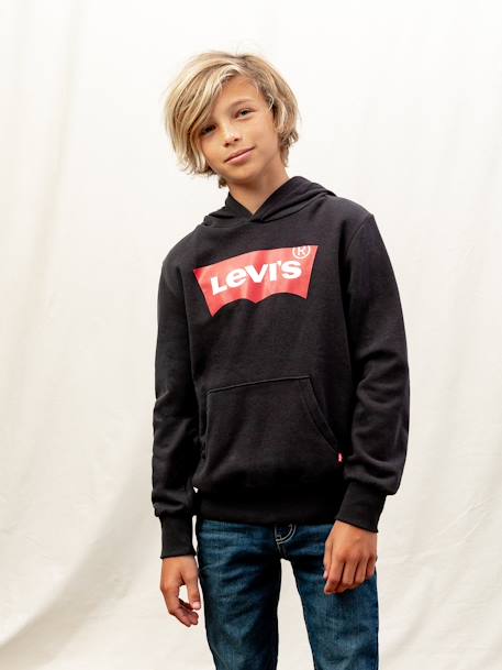 Sweat à capuche Batwing Screenprint LEVI'S® noir+rouge 4 - vertbaudet enfant 