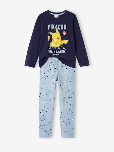 Pyjama garçon Pokemon® Pikachu marine 1 - vertbaudet enfant 