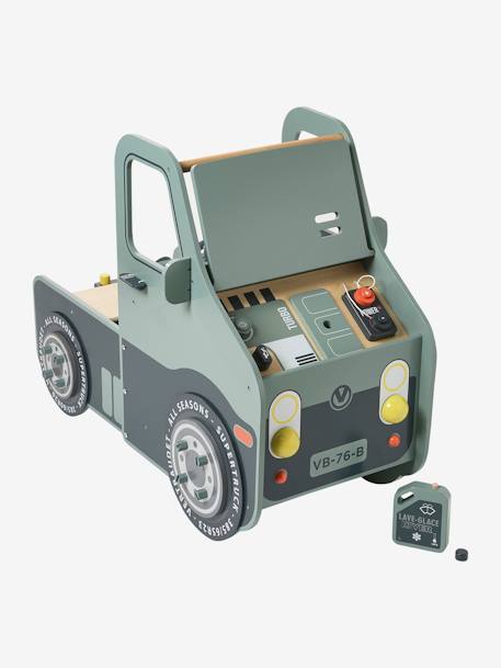 Ma voiture à réparer en bois FSC® beige 8 - vertbaudet enfant 