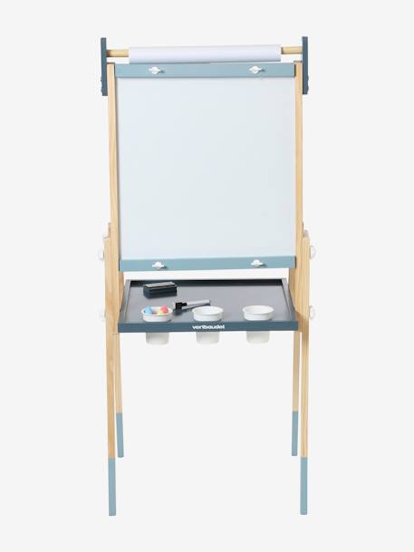 Tableau pliable et réglable en hauteur 3 en 1 en bois FSC® blanc+marine+multicolore+Rose 19 - vertbaudet enfant 