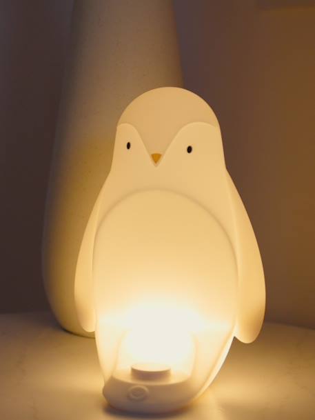 Veilleuse Portable 2-en-1 Pingouin pour chambre d'enfant avec Lumière d'¼uf Portable Pingouin blanc 2 - vertbaudet enfant 