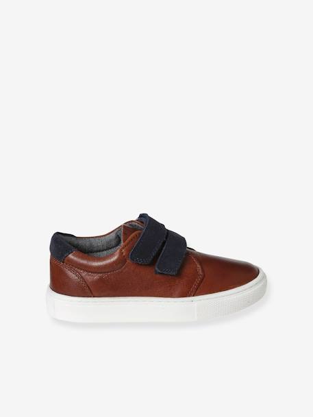 Baskets derbies scratchées cuir enfant marron 5 - vertbaudet enfant 