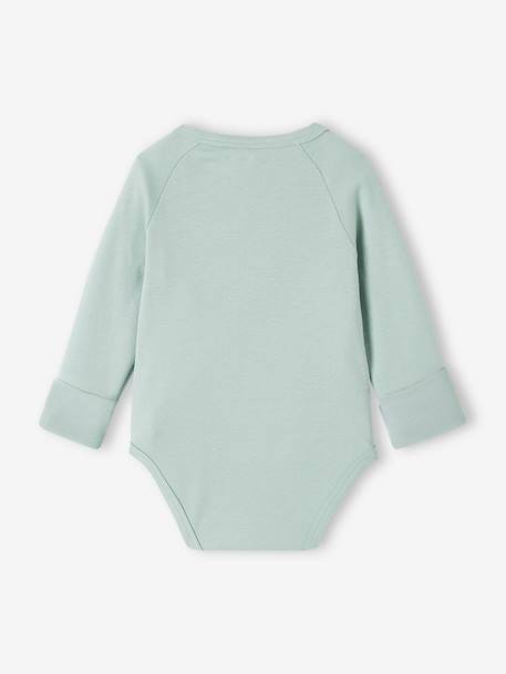 Lot de 5 bodies bébé évolutif ouverture naissance bleu grisé 7 - vertbaudet enfant 