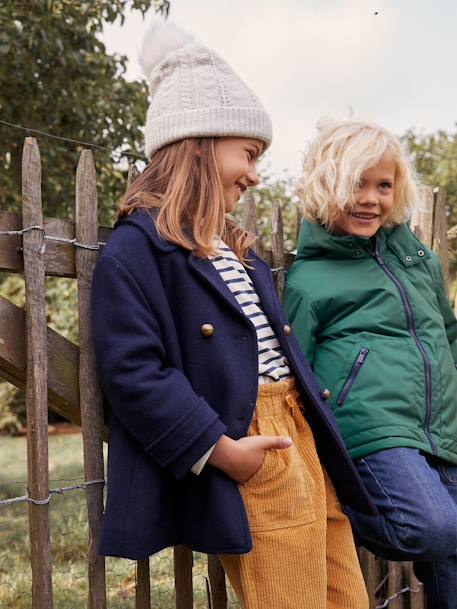 Fille-Accessoires-Bonnet, écharpe, gants-Ensemble bonnet + snood + gants ou moufles en maille torsadée fille