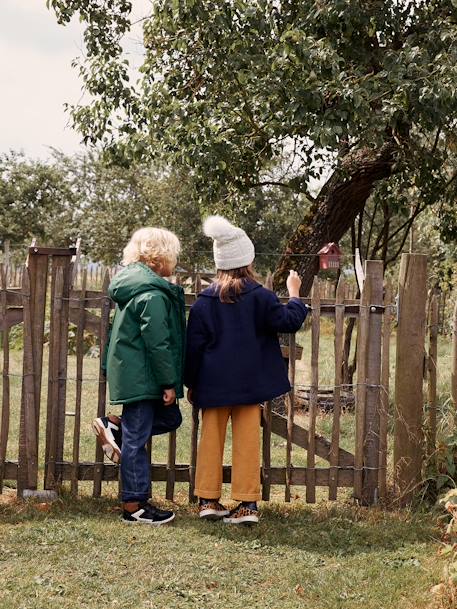 Parka à capuche doublée polaire garçon vert 8 - vertbaudet enfant 