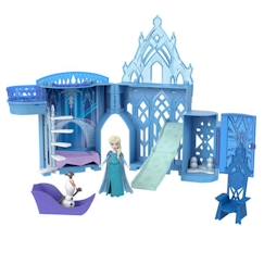 Jouet-Poupons et poupées-Poupées mannequins et accessoires-Princesse Disney - Reine Des Neiges - Coffret Histoire Chateau D'Elsa - Mini Univers - 3 Ans Et +