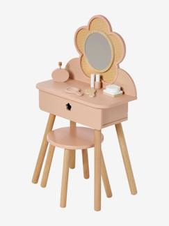 Chambre et rangement-Coiffeuse cannage + accessoires en bois FSC®