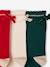 Coffret de Noël Girly Socks lot de 3 paires de chaussettes à noeud fille rouge 2 - vertbaudet enfant 